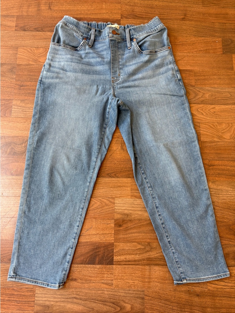 Madewell Pull-on Super Stretch High-Rise Keefe Wash Jeans